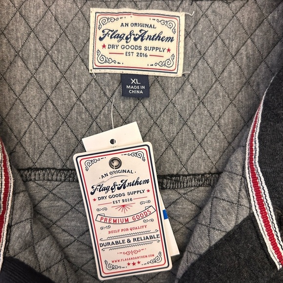 Flag & Anthem Charcoal Heather Alloway Quilted Shirt Jacket - Picture 8 of 10